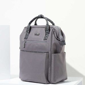 Baggallini Soho Backpack -Smoke Faux Python